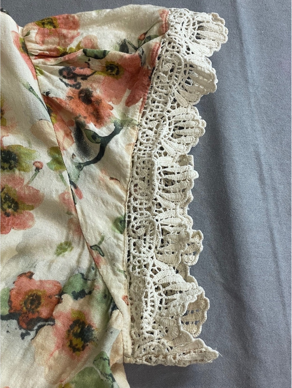 Baltic Born watercolor floral dress with smocked waist XL - Picture 8 of 9